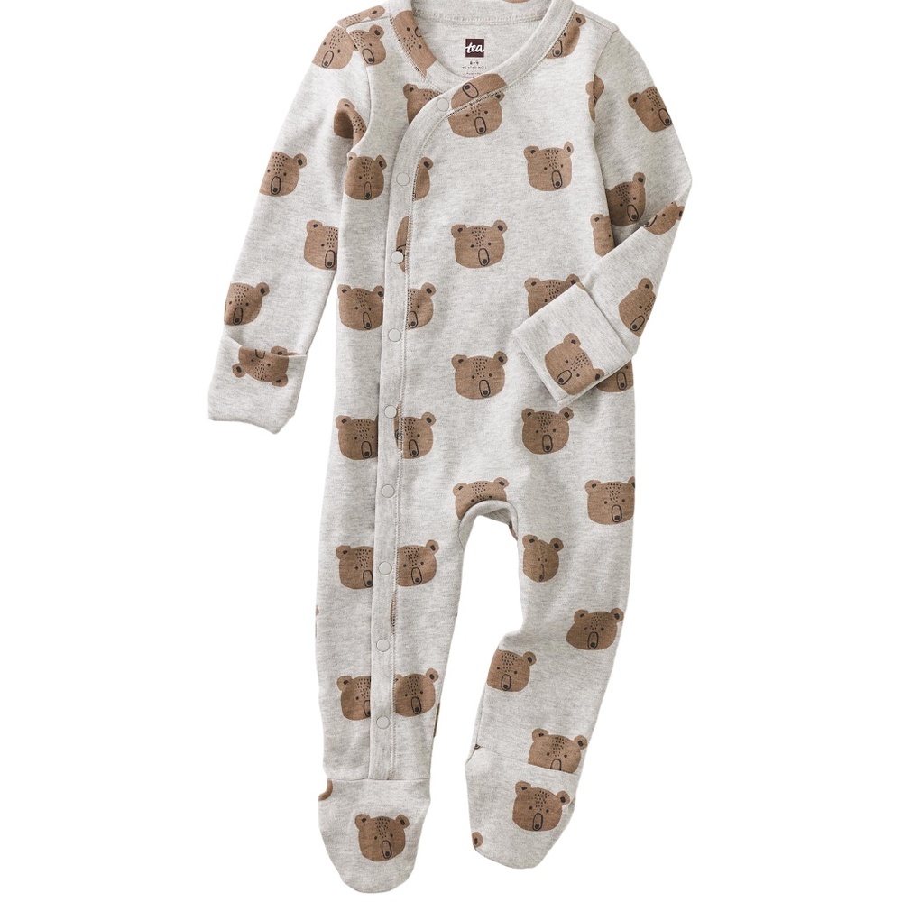 Beary Cute Footed Baby Romper